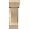 Ekena Millwork Traditional Slat Rough Sawn Bracket w/ Offset Brace, Douglas Fir, 6"W x 18"D x 18"H BKT0604X18X18TRA06RDF - alternate 3